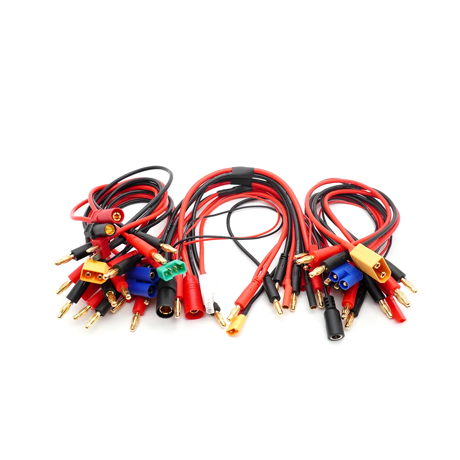 30 سنتيمتر XT30 XT60 XT90 T التوصيل تهمة الرصاص إلى 4.0 مللي متر قابس الموز كابل شحن سلك السيليكون 14AWG ل RC سيارة الطائرة بدون طيار يبو البطارية