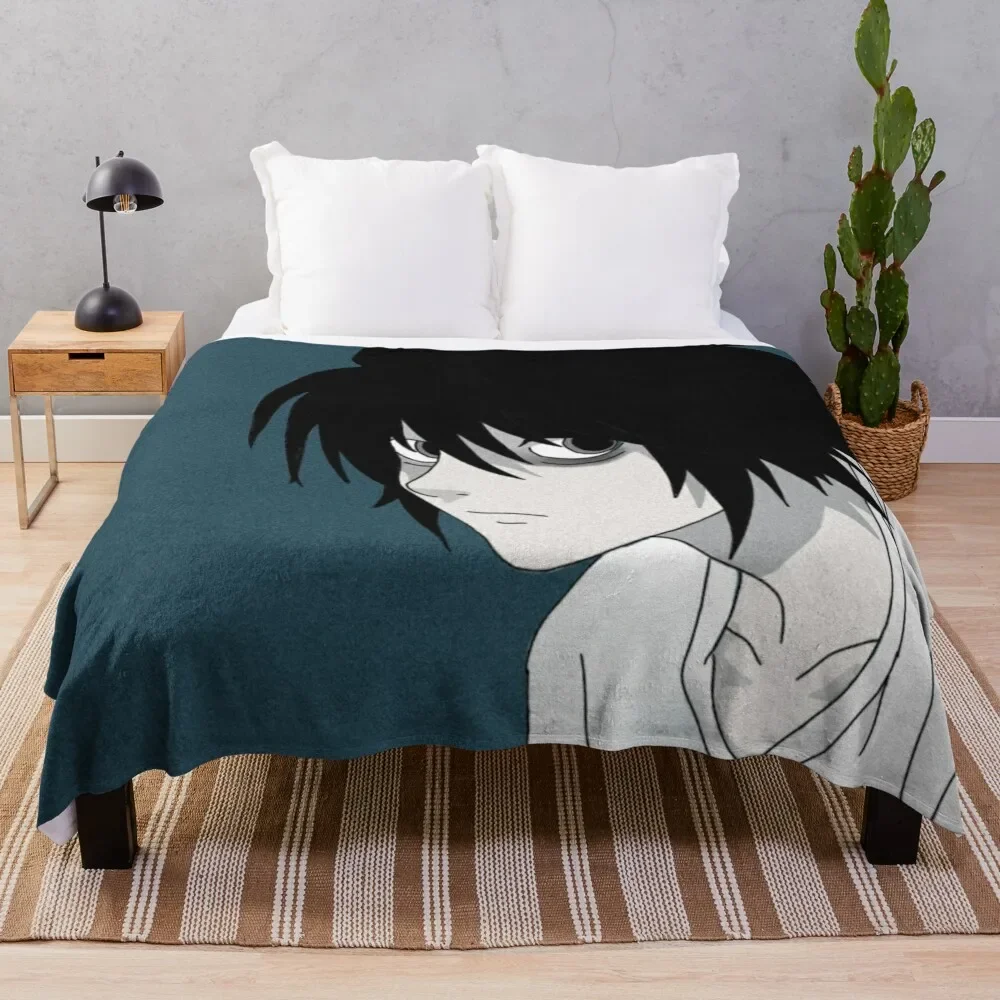 

L Lawliet Throw Blanket cosplay anime Travel Thermal Luxury St Blankets