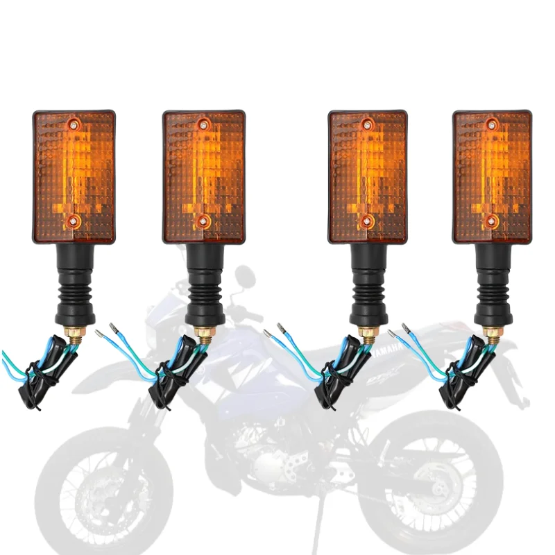Dla Yamaha XT350 XT600 XT550 XT250 FZ750 1985-2000 bursztynowe lampy 2/4 szt motocykl tylny hamulec kierunkowskazy światła wskaźniki