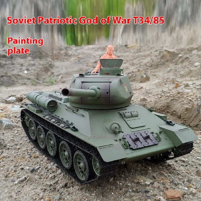 Henglong 2.4G 1:16 battle tank 3909 full-size full simulation Soviet T-34/85 military medium tank adult model toy