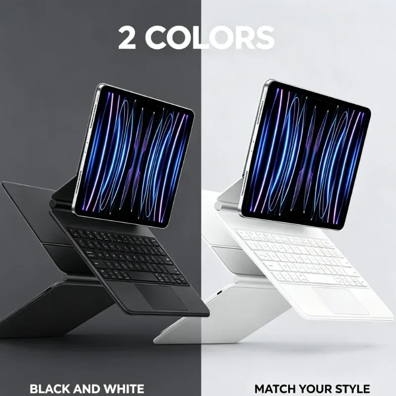 Portable Backlit Keyboard Cover Magic Keyboard Style Smart Sleep Wake Case For iPad Pro 11  M5 2025 iPad Air 11 M4