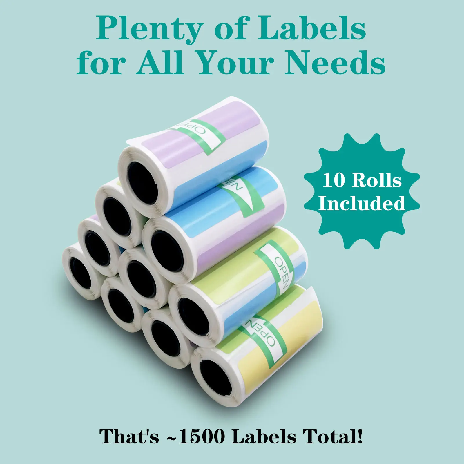 

Многоцветные самоклеящиеся наклейки для этикеток в наборах размером 50x15 мм и 50x30 мм, подходят для упаковочных бирок, организации документов