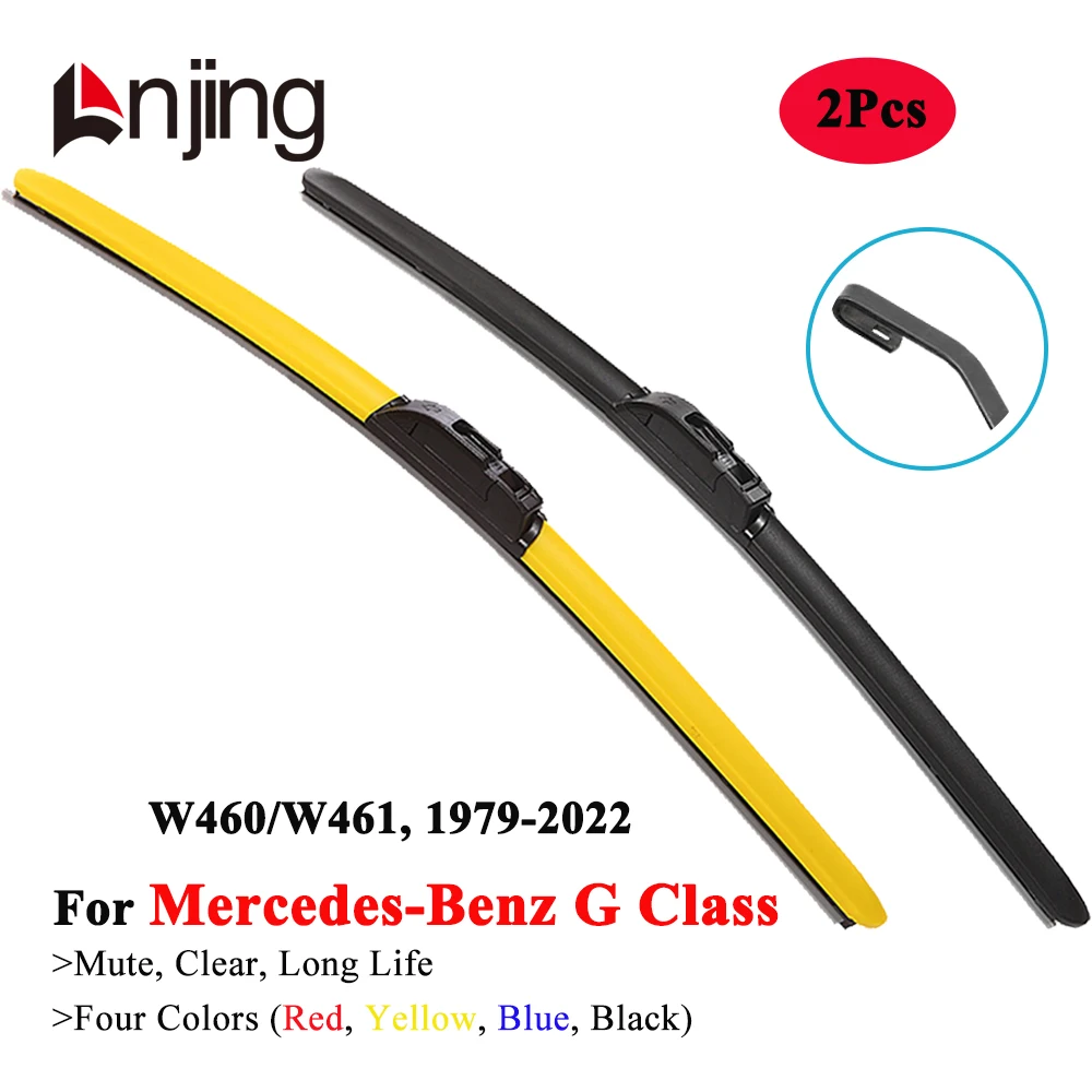 LNJING Colorful Car Wiper Blades For Mercedes Benz G Class W460 W461 G230 G250 G270 G280 G290 G300 1979 1999 2005 2010 2012 2015