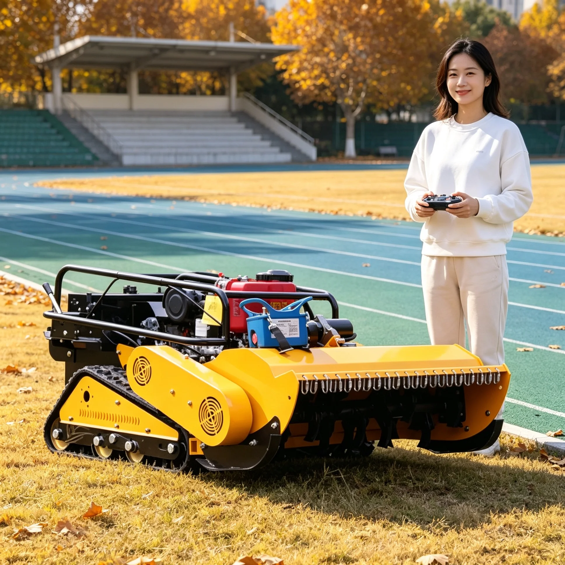 Customized Remote Mulching Grass Cutter, Reinforced  Structure Resists Wear Under Muddy And Stony Ground Conditions