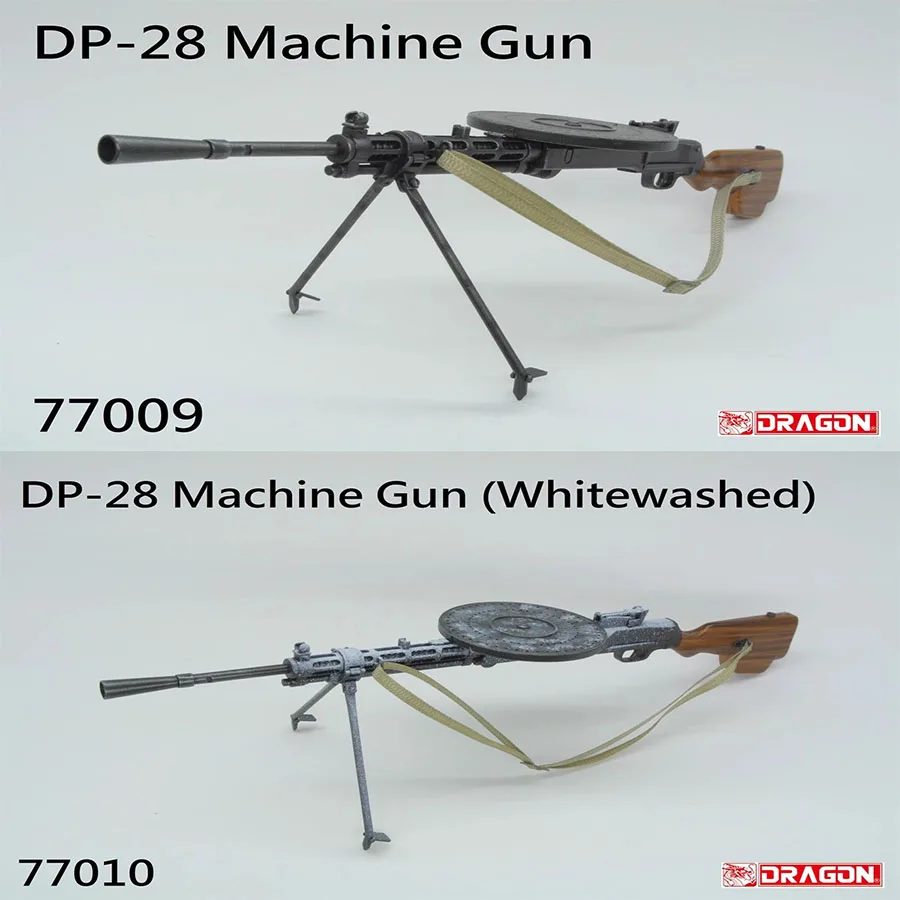 Dragon 77009 77010 1/6 Soviet DP-28 Machine Gun Plastics Model Toy Fit 12'' Action Figure In Stock