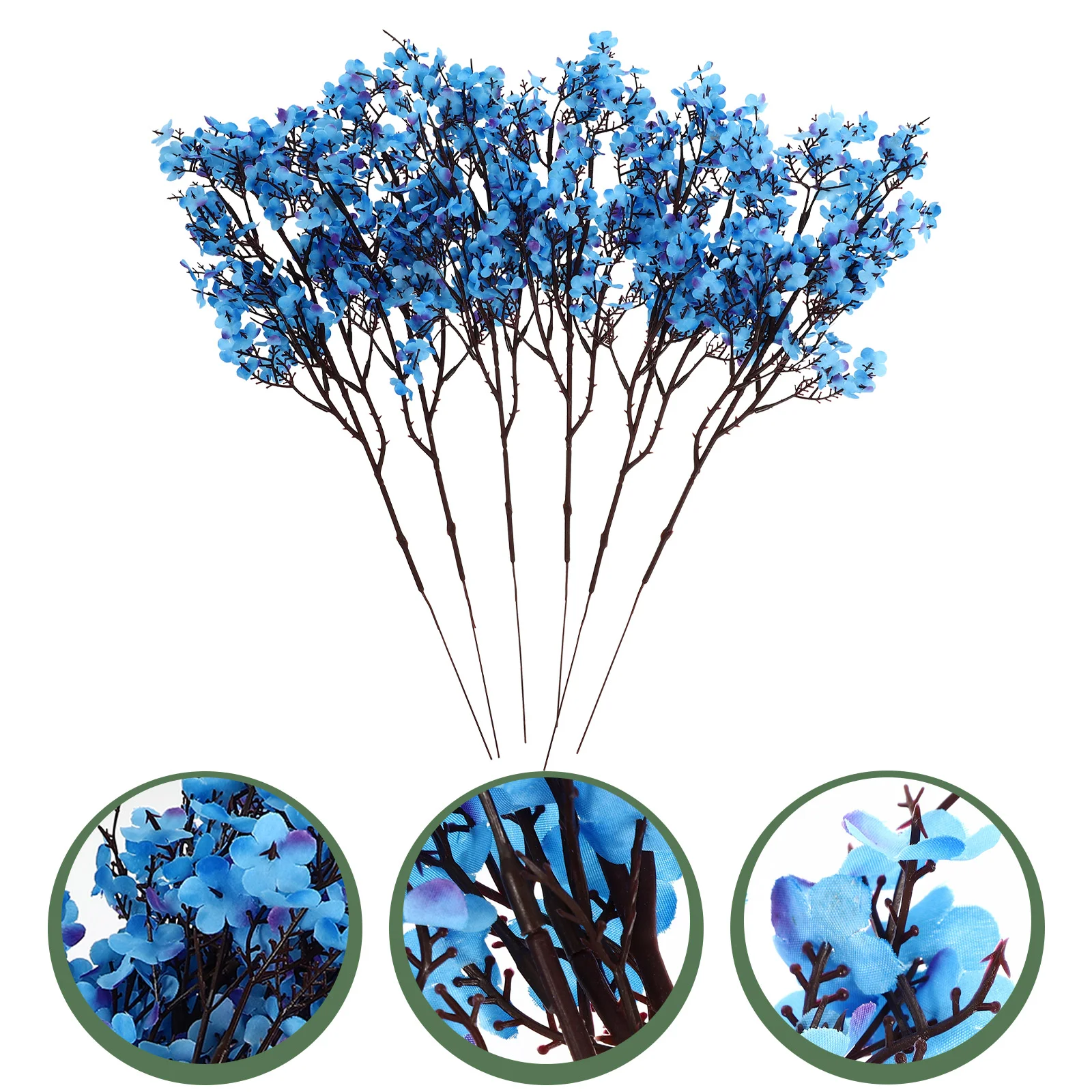 

6 Pcs Christmas Tree Simulated Gypsophila Office Home Decor Artificial Silk Cloth Vivid