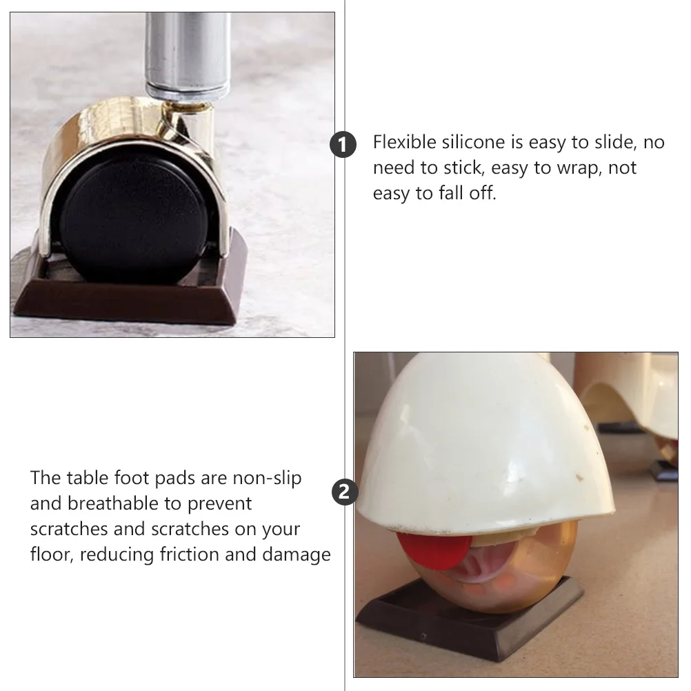 10 قطعة الأثاث البلاستيكي الساق حماة غير زلق كرسي يغطي منصات الأرضية لبلاط الباركيه الخشبي خدش الحد من الضوضاء #3