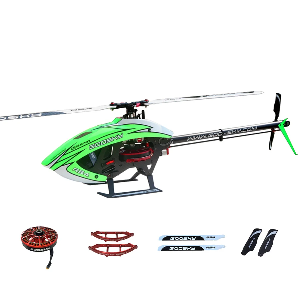 

GooSky RS4 6CH 3D Direct Drive Brushless Motor 400 Class Flybarless RC Helicopter for Venom Kit Version