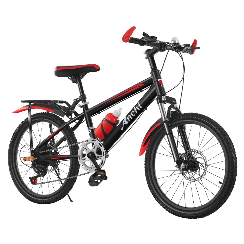 AliExpress WOLFACE 20 Inch Children's Mountain Bike Variable Speed Disc Brake Student Bicycle Carbon Steel Frame Road Bicycle Dropshipping