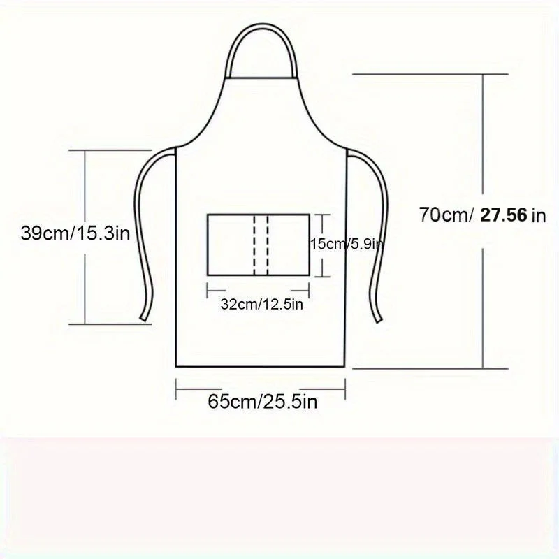 6Pcs Adjustable Polyester Aprons, Unisex Sublimation Blank Apron, Solid Color for Cooking BBQ Chef Waiter Hairdressing Patio Use