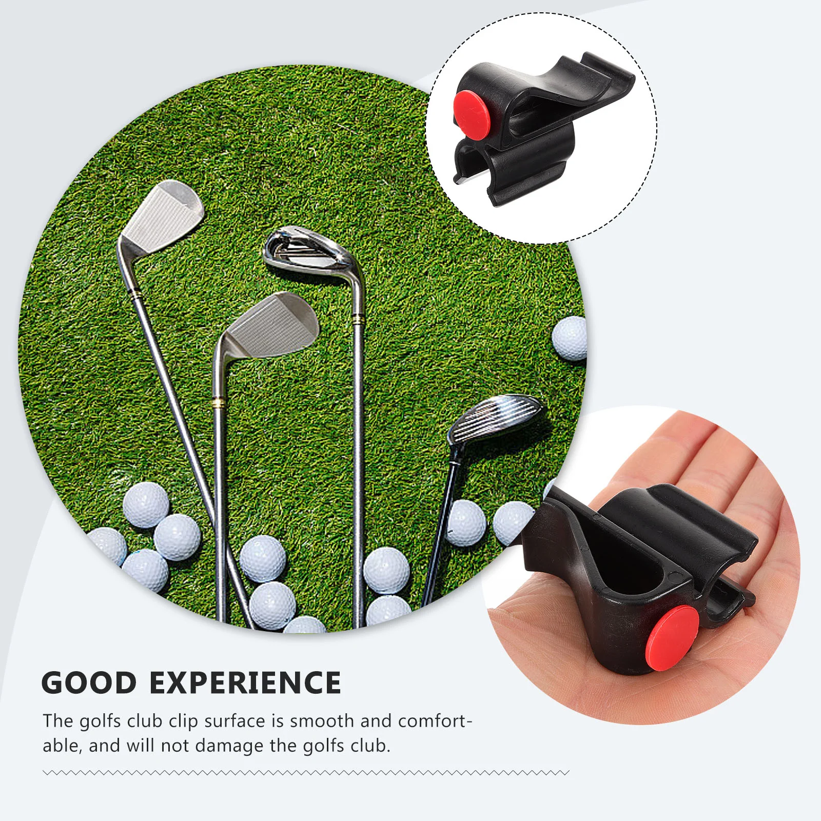 Clip de Putter de Golf (negro), soporte para Golf, abrazadera para Club, soporte para estante, accesorios para bolsa