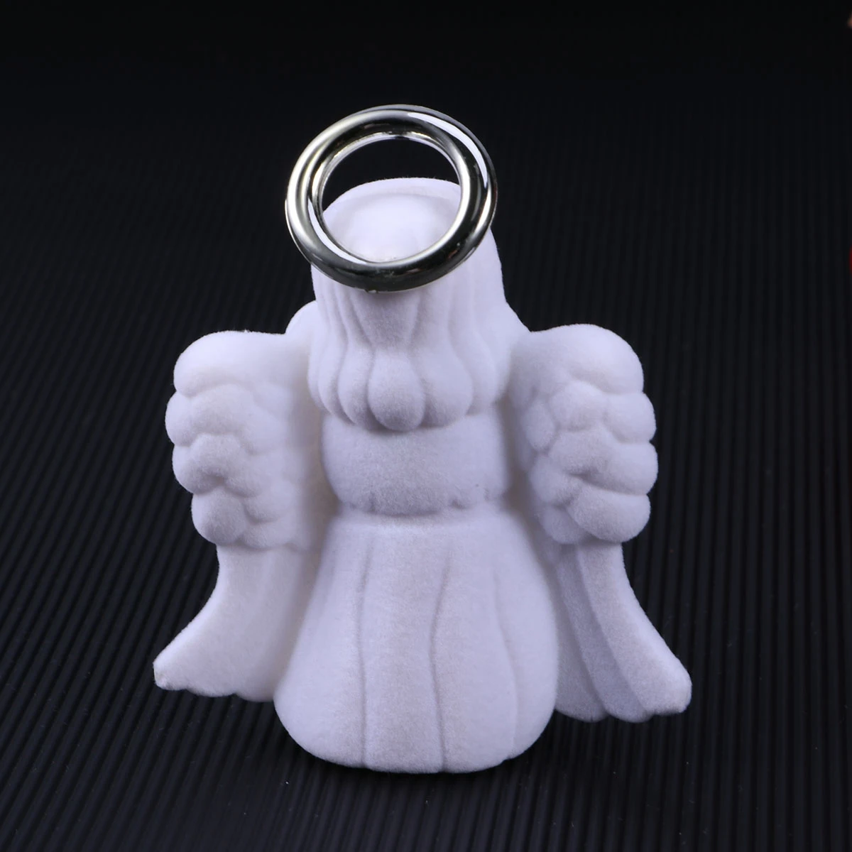 

1pc Flocking Jewelry Box Storage ganizer for Necklace Bracelet Watch Earring Gift Case Display Decoration 11.8x7.8x3.9cm White