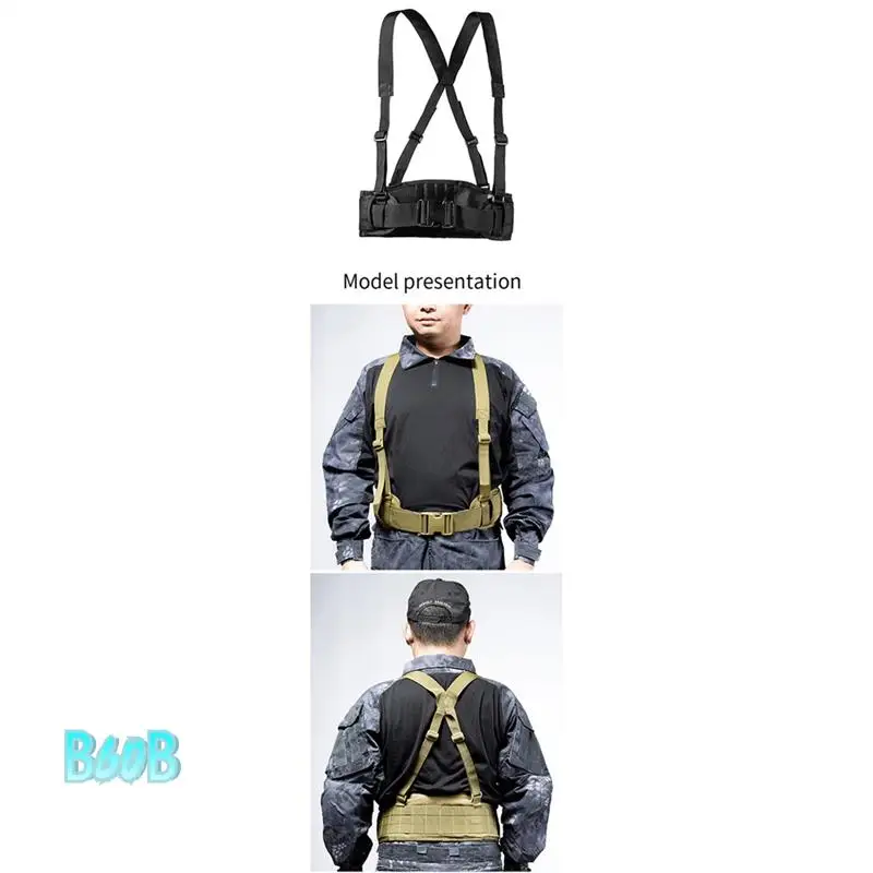 

Outdoor Sports Gear Combat Vest Accessory Magazine Bag Carrier Tactical Camouflage Chest Rig-B60B