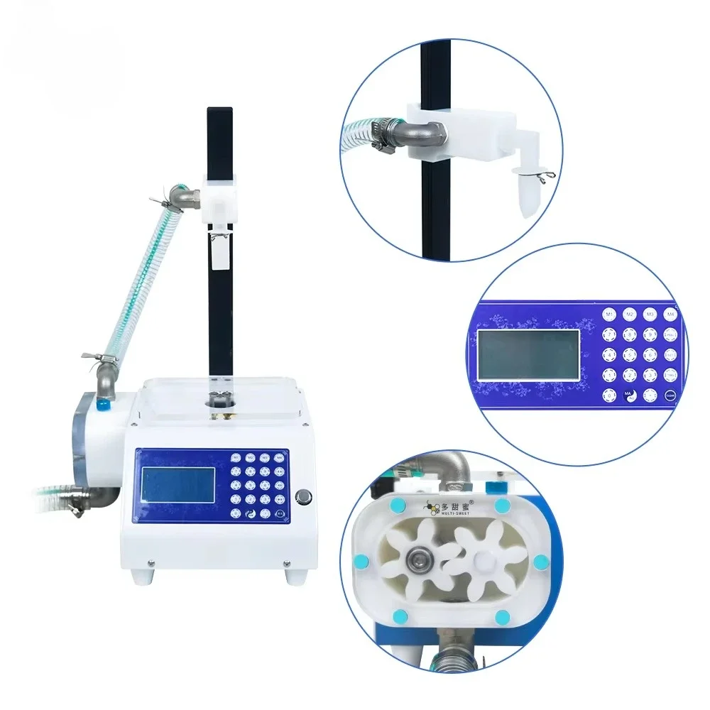 Flow Weighing Type Fully Automatic Dispensing Filling Machine 50-5000g Honey Sesame Sauce Oil Filling Machine