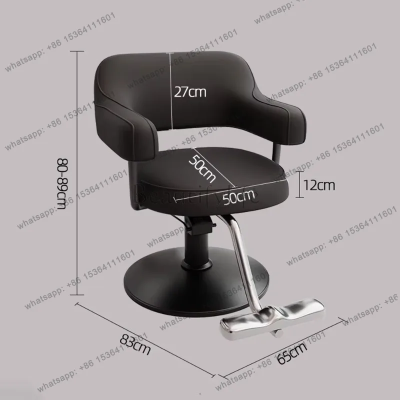 LSSwivel Design Barber Chair Aesthetic Modern Comfortable Elastic Salon Chair Beautyportable Cadeira Para Salao De Beleza Salon