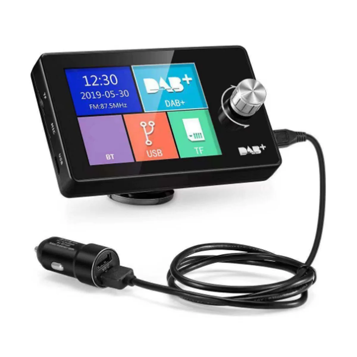 New 2.8in Color Screen DAB/DAB+ Digital Broadcast Car Radio for European Cars Video Display FM Transmitter MP3 AUX Receiver