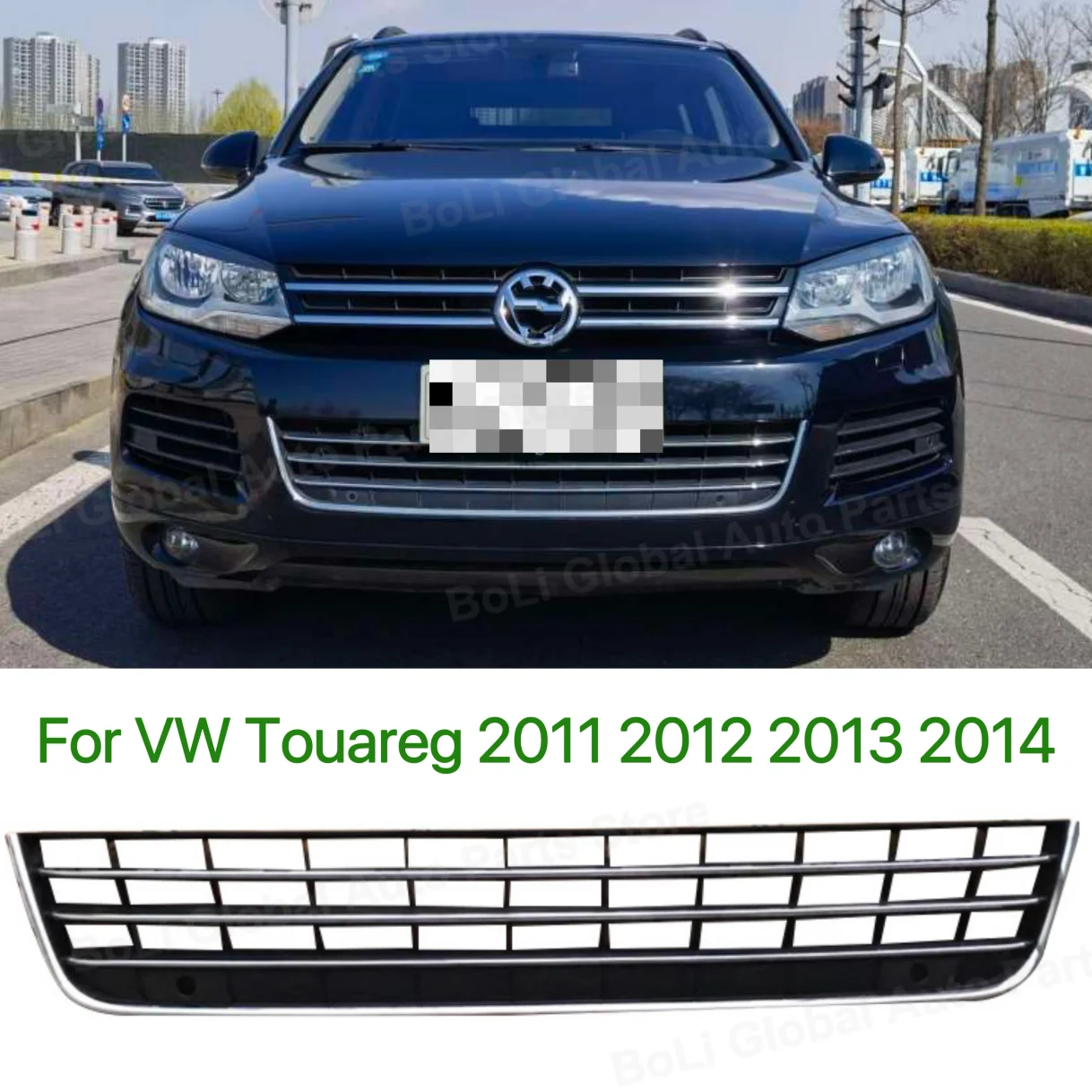 For VW For VOLKSWAGEN For Touareg 2011-2014 Car Front Bumper Lower Grill Grille Front Air Intake Grille Radiator Racing Grills