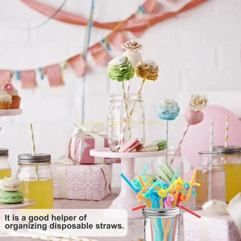 غطاء الفضة D0AB مع غطاء الشحوم المربع المعدني من القش مناسبة للترتيبات