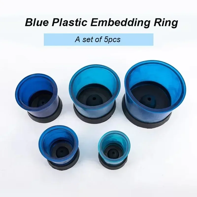 

Dental Embedding Ring Denture Processing Centrifugal Casting Ring Blue Plastic Model Embedding Ring Rubber Base Dental Material