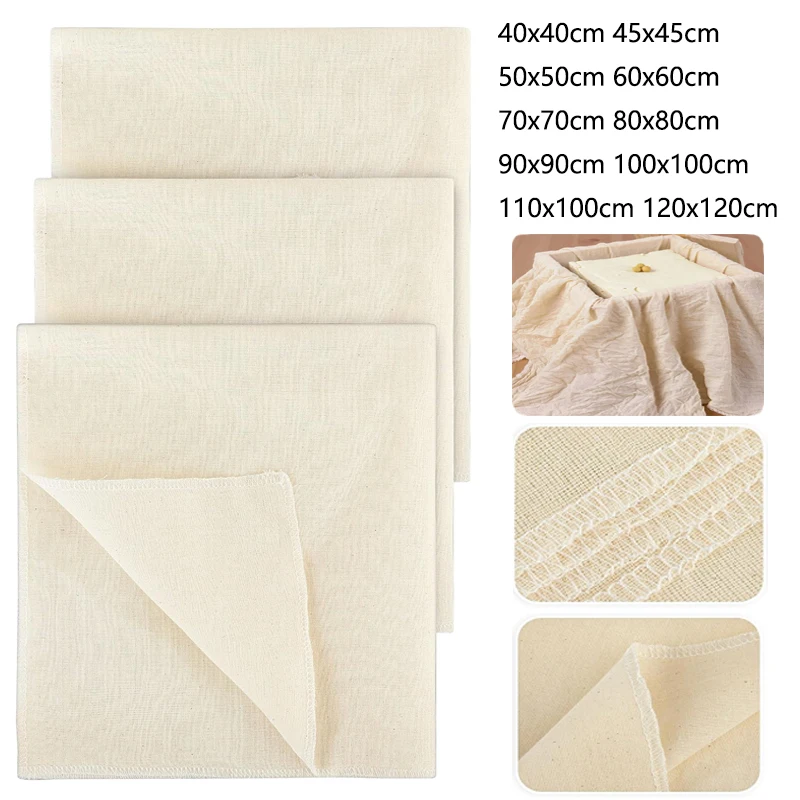 1-5p Cotton Gauze Muslin Tofu Cheese Soy Milk Wine Filter Cloth Kit DIY Soy Pressing Kitchen Gadgets Baking Ferment Pastry Tools