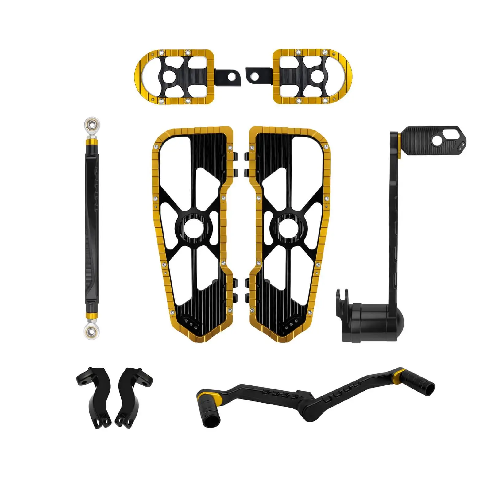 Motorfiets vloerplanken voetsteun schakelhendel remhendel sets bestuurder passagier voetsteun voor Harley Touring Road Street Glide 08-25
