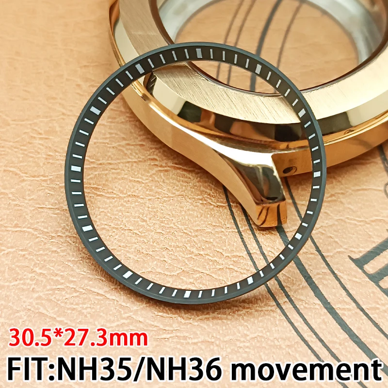 Watch high-quality chapter ring30.5*27.3mm for NH35NH36 movement case replacement of inner shadow ring watch accessories