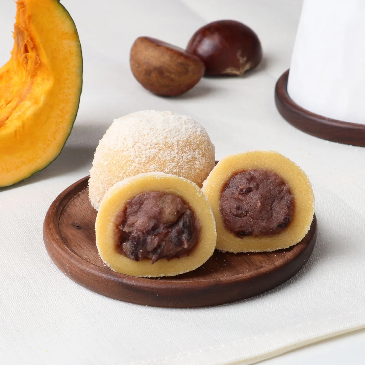 [Park Chambongchal Tteokkung] Wangmochi glutinous rice cake pumpkin chestnut 60g x 6 pieces (360g)