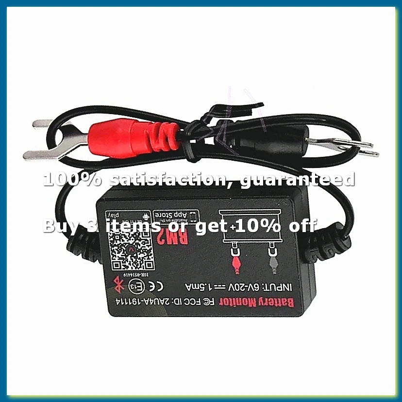 ●BM2 Battery Monitor Tester 12V Battery Monitor Bluetooth 4.0 Car Battery Analyzer Charging Cranking Test Voltage Tester-ABFB
