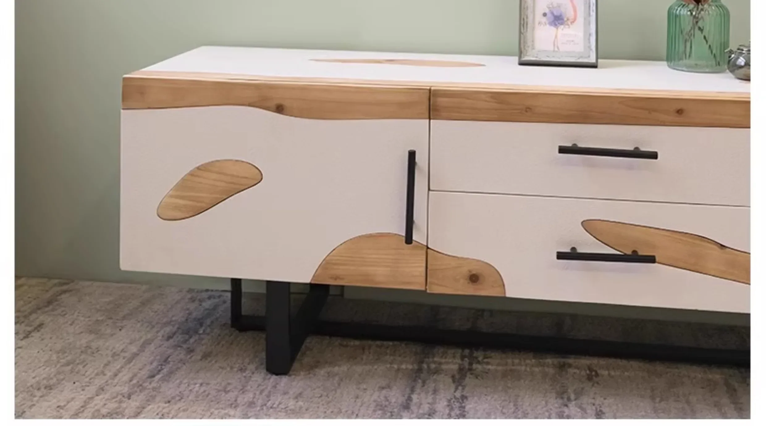 Mobile TV, soggiorno, deposito domestico dal pavimento al soffitto, armadietto, mobile laterale integrato, antico moderno e semplice