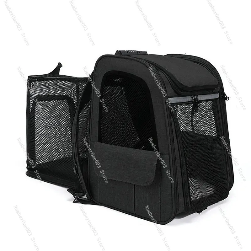 

Expandable Pet Bag Foldable Dog Bag Cross-Border Portable Pet Backpack Large Capacity Double Shoulder Cat Bag