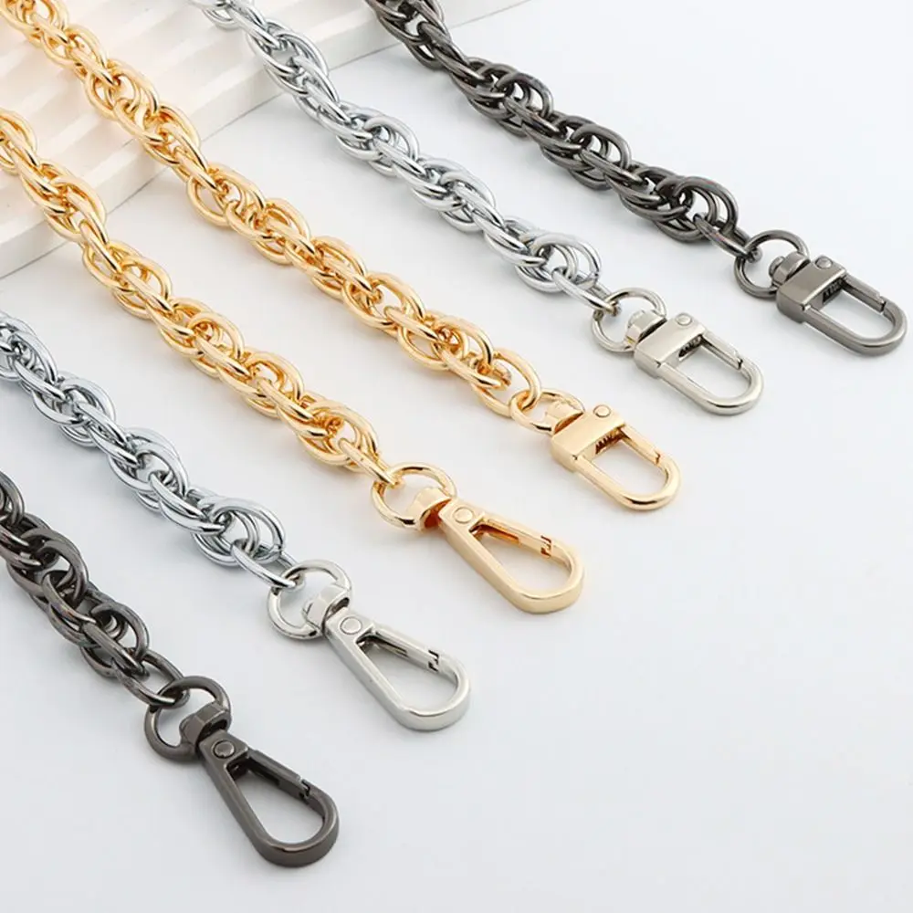 120cm Metal Chain Golden Silvery Aluminum Chain For Jewelry Making Findings Bag Chain Strap Handle Replacement Chain