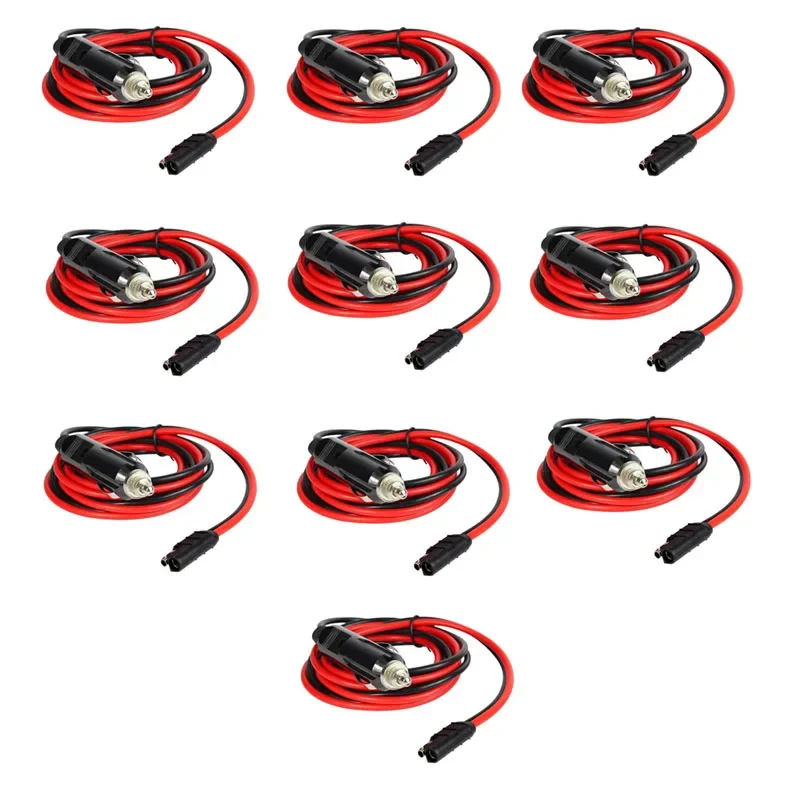 

10PCS 12V Cigarette Lighter Power Cable for Motorola GM300 GM338 GM340 GM360 GM380 GM3688 GM1280 GM160 GM640 Mobile Car Radio