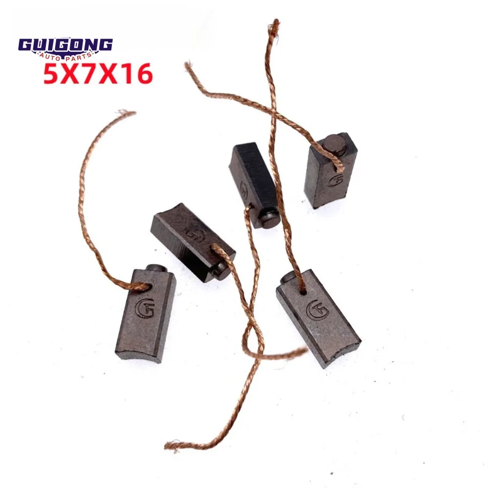 

GUIGONG Alternator Regulator Wide Surface Large Face Outgoing Wire Carbon Brush 5*7*16 5*8*19 for Honda Toyota Car Accessories