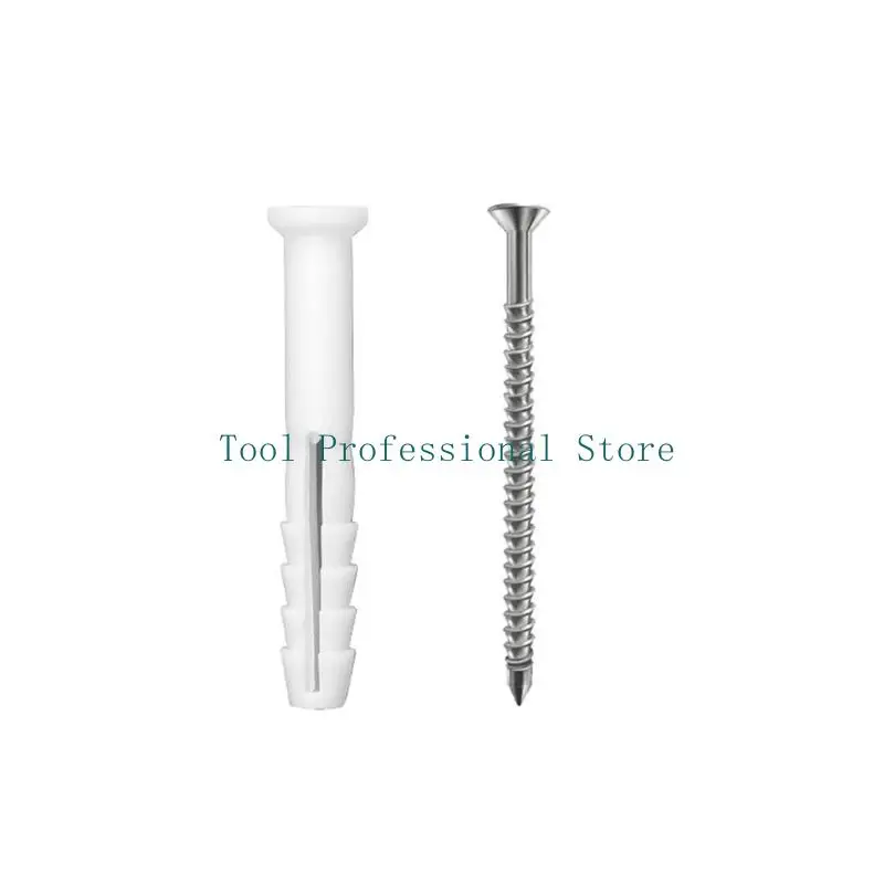 57QF Industrial Grade Screws & Wall Plugs Set Wall Plugs & Screws for Brick Concrete Tapping Screws & Wall Plugs