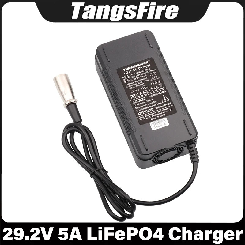 

Output 29.2V 5A LiFePO4 Battery Charger 8Series For 24V Smart Fast LiFePO4 Battery Charging XLR High Quality Power Adapter