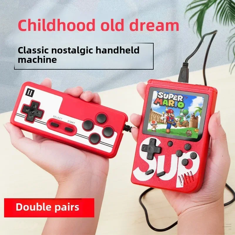 Sup mini handheld game console retro nostalgic children's game console 400 in one classic doubles game handheld console