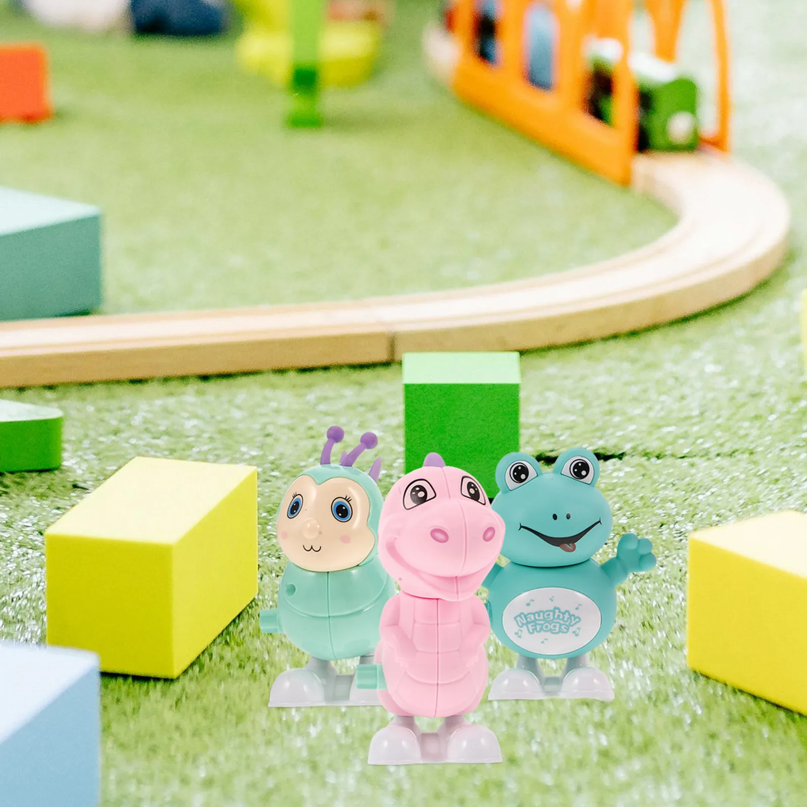 

3Pcs Wind-Up Animal Clockwork Crawling Plaything Party Favor Cute Plastic Bright Colorful Kids Entertainment Wind Up Animal