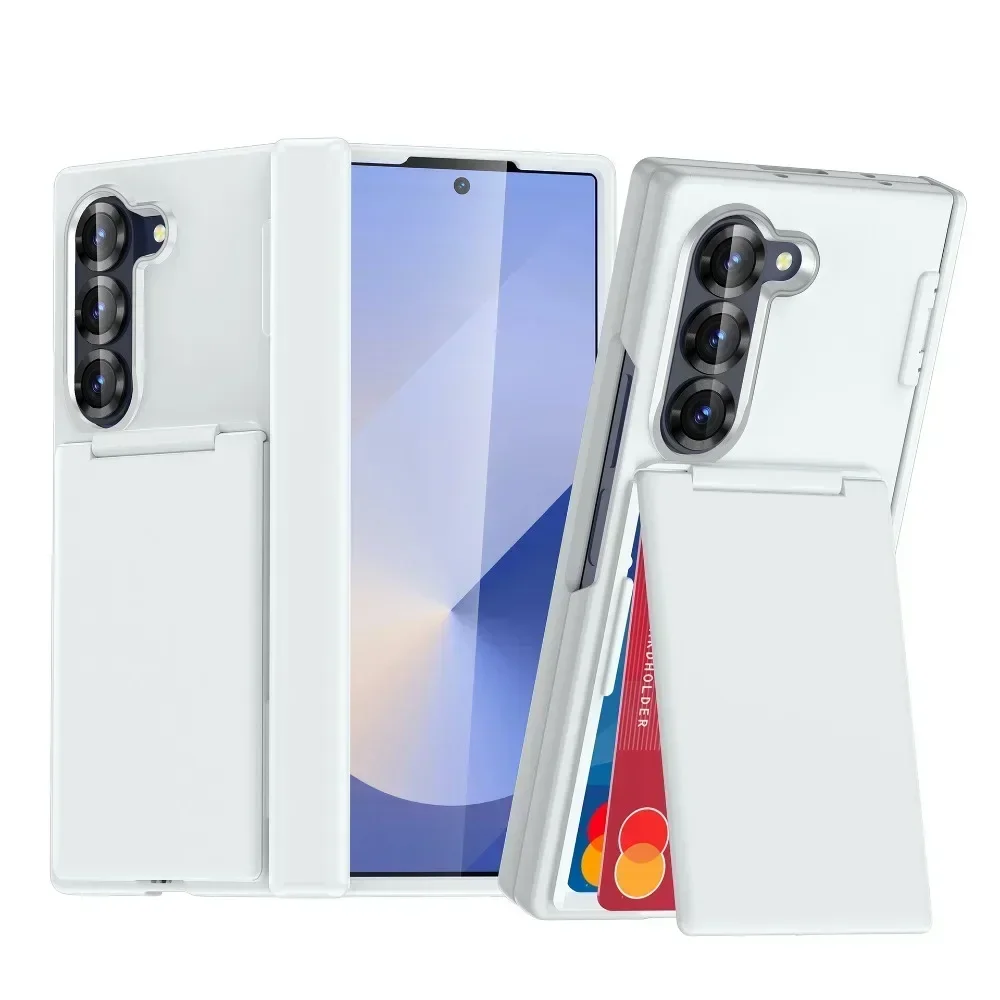 Luxus Flip Kickstand Handyhülle für Samsung Galaxy Z Fold 7 6 Fold7 Fold6 5G Klapphalterung Matte Cover mit Kartenhalter – Detail 9
