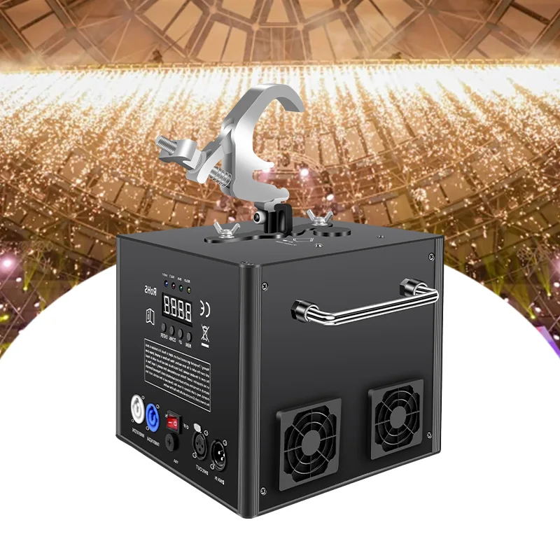 600W Cold Sparks Machine DMX Remote Control Firework Machine Flame Sprayer Machine Sparklers Machine For DJ Wedding Stage Effect