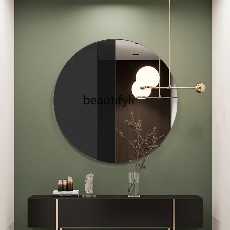 European-style decorative mirror background wall restaurant decoration entrance, wall-mounted art wall   multi-color mirror