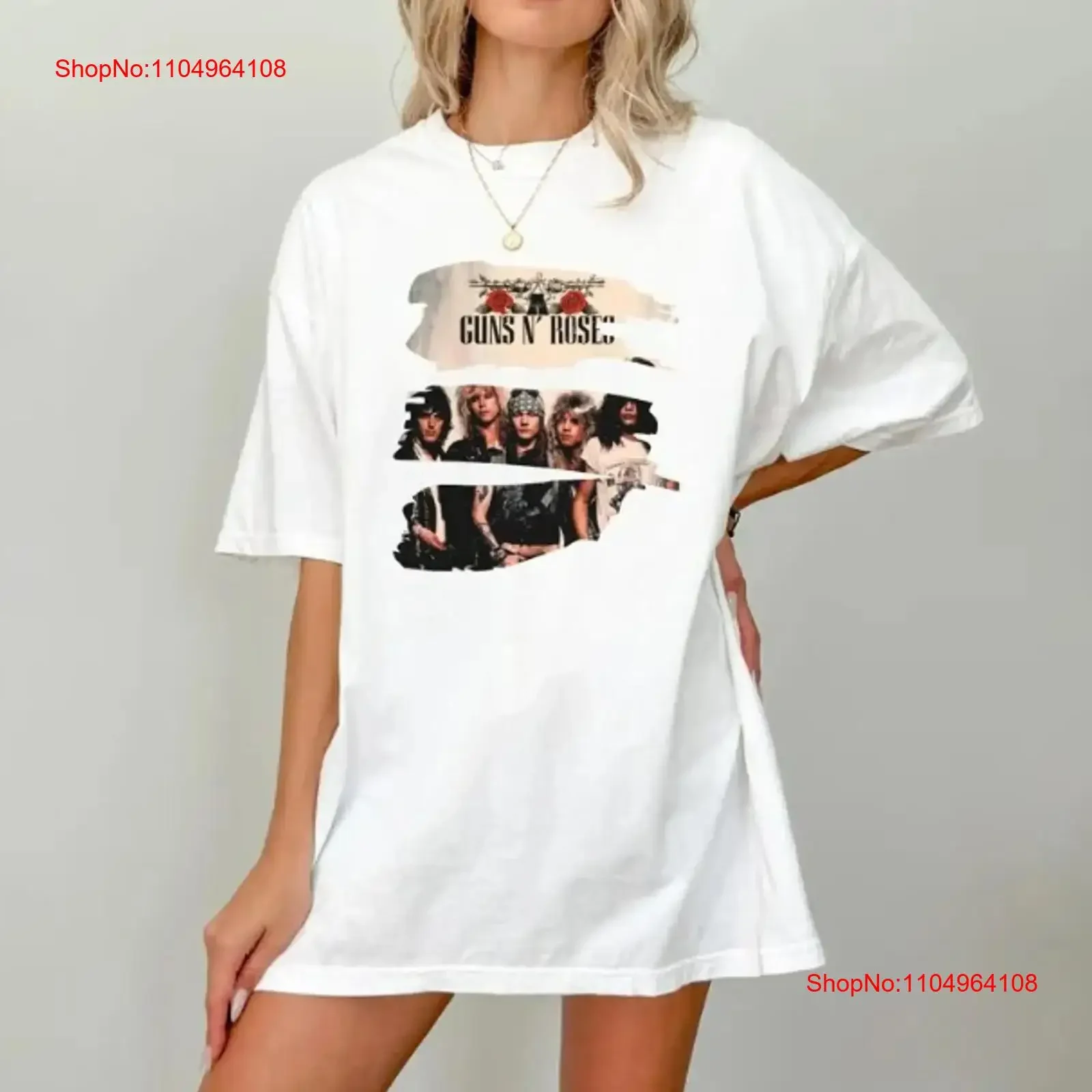 

Футболка Gns N Roses в стиле рок-группы, винтажная стильная повседневная футболка с графическим рисунком, универсальный дышащий модный топ для повседневной носки
