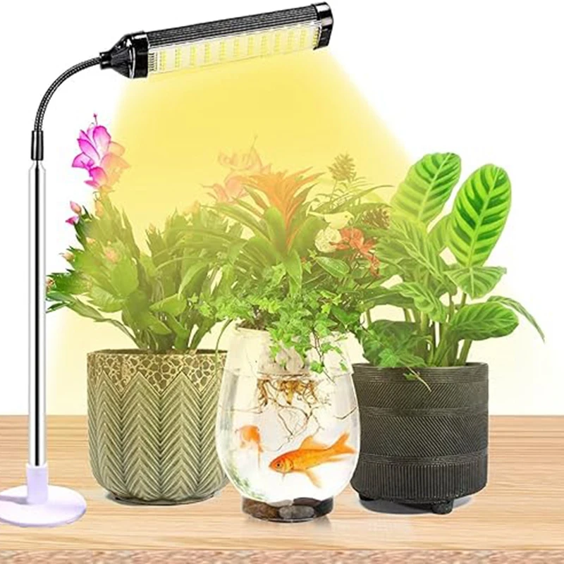 

Plant Lamp For Indoor Plants For Seedlings Succulents Bulbs Full Spectrum Gooseneck Small Plants Growing