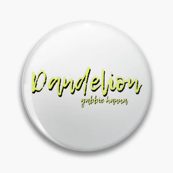 Dandelion Gabbie Hanna Song Typography  Soft Button Pin Lover Cute Lapel Pin Metal Clothes Jewelry Collar Brooch Women Cartoon