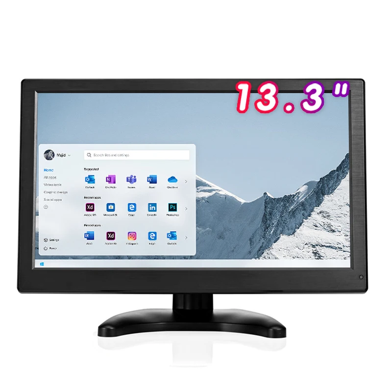 

13.3 Inch Computer Monitor PC 1920*1080 16:9 Widescreen LCD Diaplay With AV/BNCVGA/HDMI/USB Gaming Laptops