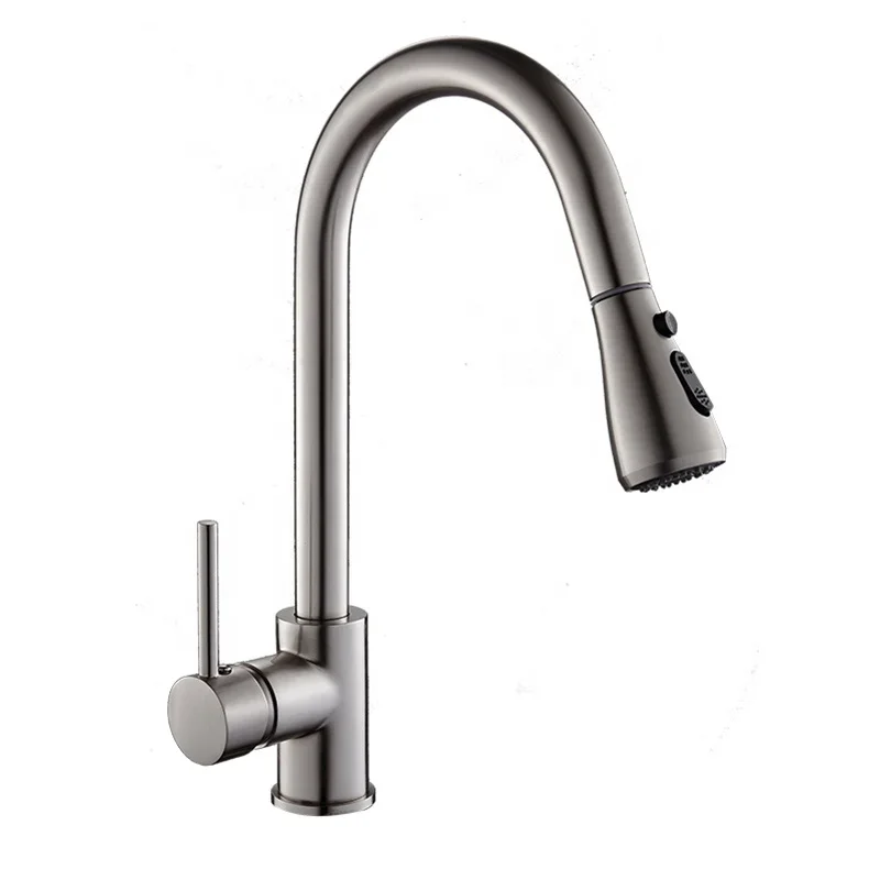 

Hot Cold Water Modern Flexible Pull Out Sink Mixer Taps Hot Style Brass Kitchen Faucet With Pull Down Sprayer