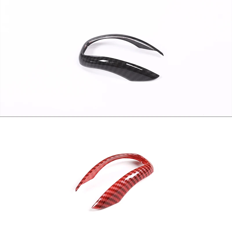 ABS Carbon Style Car Interior Gear Shifter Knob Frame Cover Trim For Alfa Romeo Stelvio Giulia 2017-2019 Interior Accessories