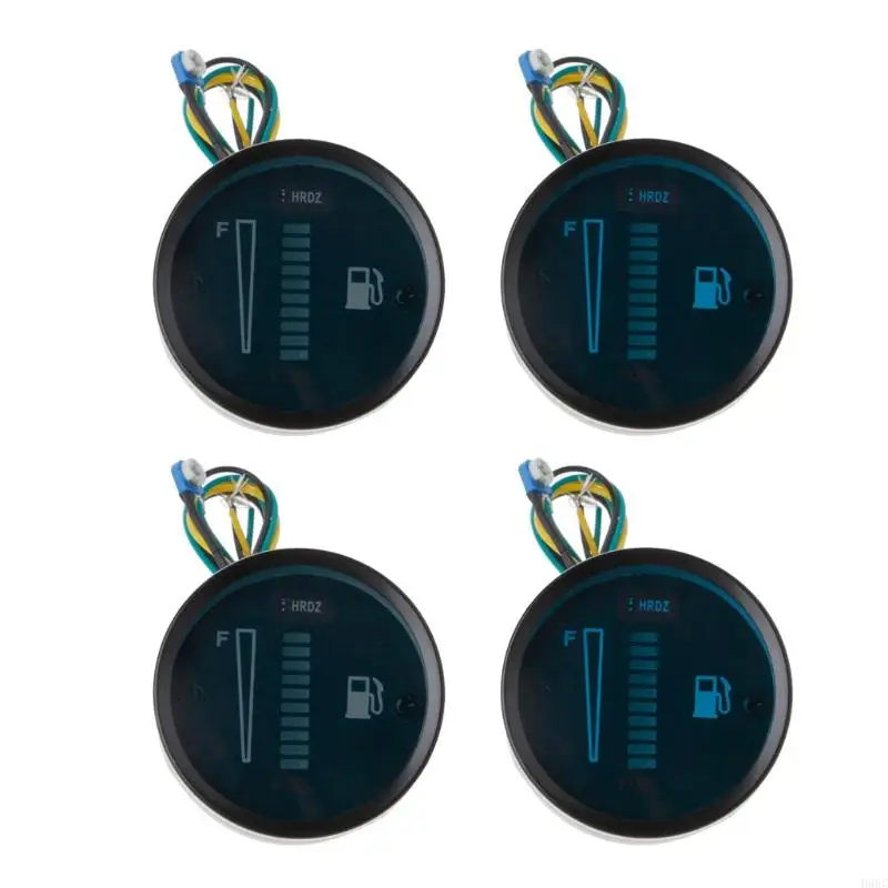 H9ec 52mm قطر الوقود مقياس التمديد القارب البحري قياس مستوى الوقود مع أداة تعديل السيارات الإضاءة الخلفية