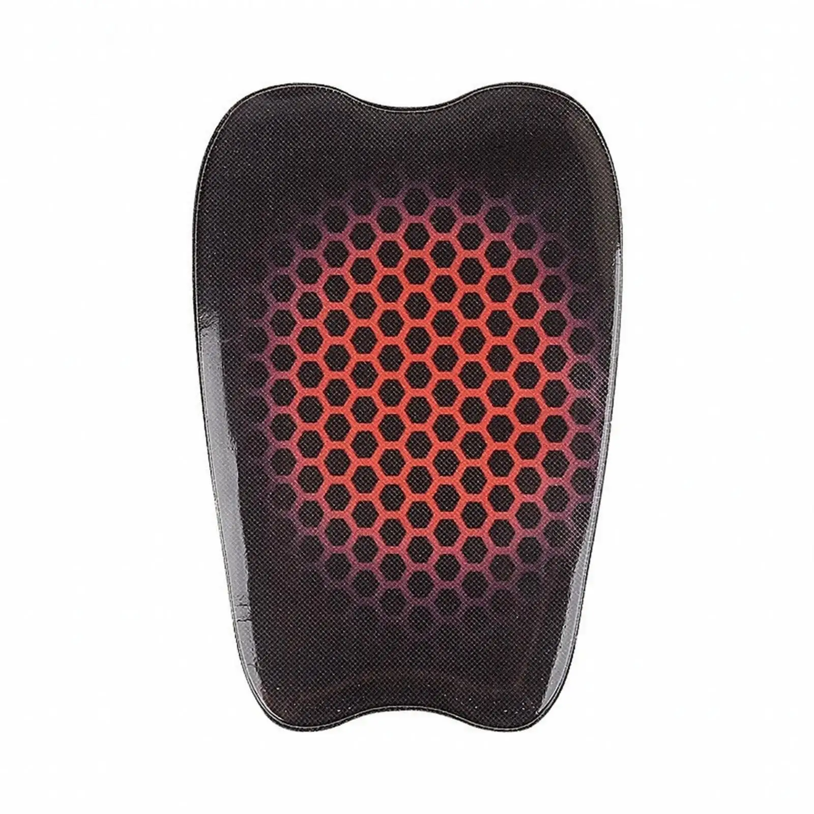 Skiing Leg Gel Pad Protective Cushion for Shin Impact Absorption Curved Fit Comfort for Snow Slopes Black Red
