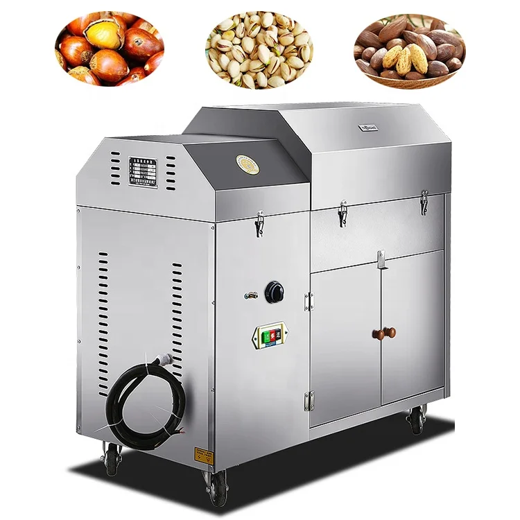 Industrial Nuts Fried Equipment Peanut Sesame Sunflower Seeds Roasting Machine Groundnut Chili Spice Roaster Oven