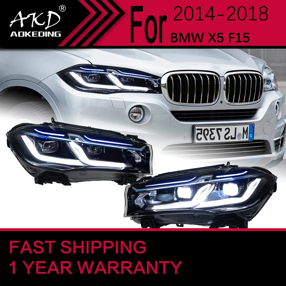 

Car Lights for BMW X5 LED Headlight 2014-2019 F15 Lamp Drl Projector Lens Automotive Accessories